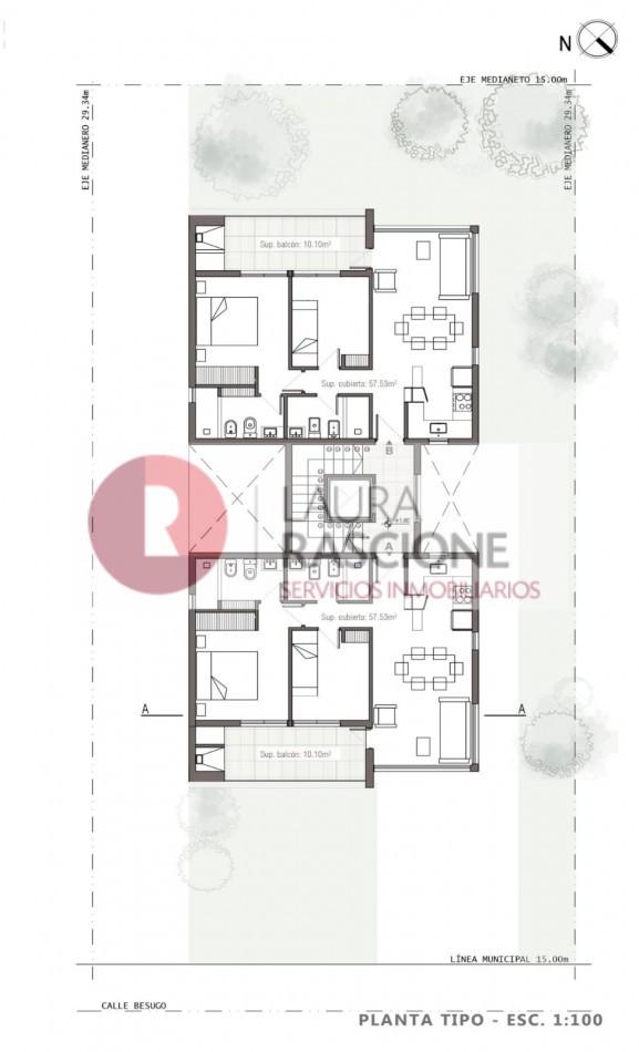 Venta Departamento de 3 ambientes a Estrenar en zona Duplex-Pinamar