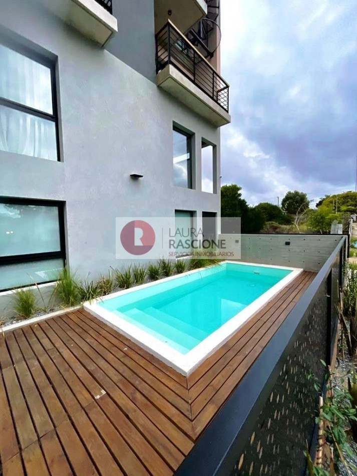 Departamento 2 Ambientes con Balcon Parrilla y Cochera en Pinamar