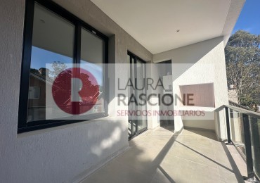 3 ambientes a estrenar en Pinamar | Balcon con parrilla + cochera